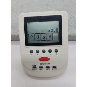 VINTAGE Casino Card Games Electronic Handheld Game Pro-Tech G1-969 Working